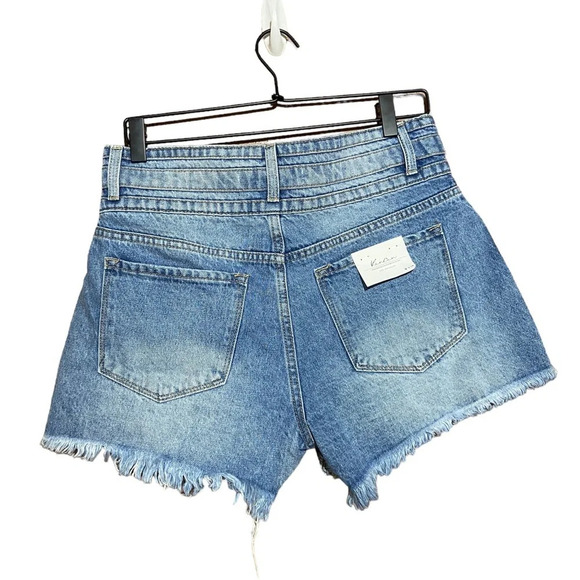 NWT KanCan High Rise Triple Button Shorts Size 28 - Picture 3 of 8